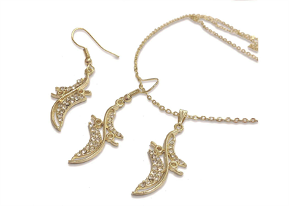 Gold Plated | Micro Pave Pendant Sets